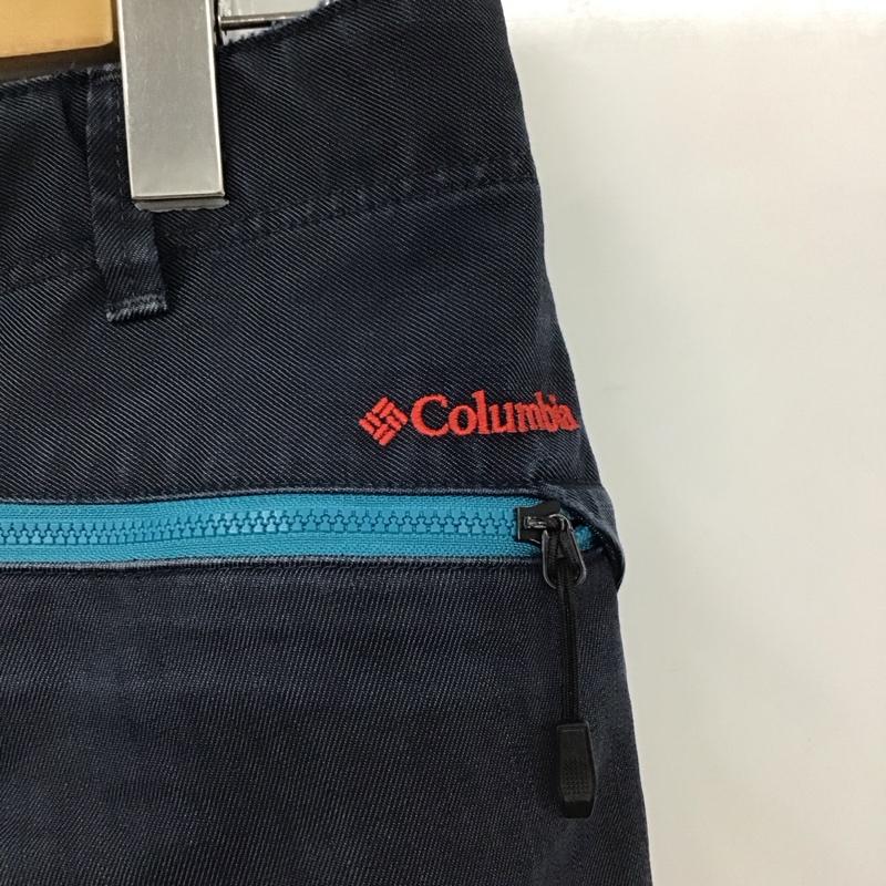 コロンビア Columbia パンツ ワークパンツ、ペインターパンツ M ロゴ、文字 紺 / ネイビー /  メンズ USED 古着 中古 10114182