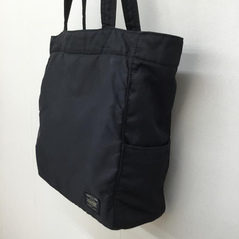 ポーター PORTER ハンドバッグ ハンドバッグ CREAM トートバッグ ロゴ、文字 黒 / ブラック /  メンズ USED 古着 中古 10143871