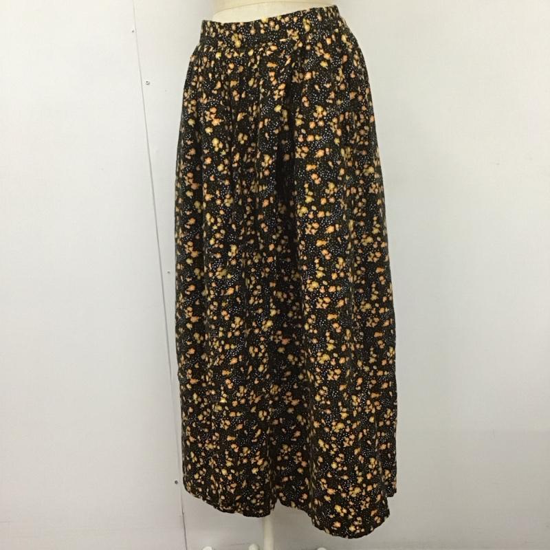 ロデオクラウンズ Rodeo Crowns ボトムス ボトムス 050BSZ31-0050 ワイドパンツ FREE 花柄 黒 / ブラック / X 橙 / オレンジ /  レディース USED 古着 中古 10108434