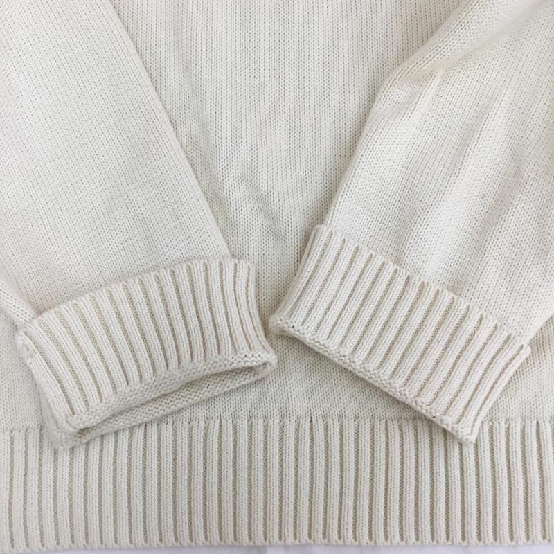 ポロラルフローレン POLO RALPH LAUREN ニット、セーター 長袖 BEAMS別注 XL ワンポイント X 刺繍 アイボリー / アイボリー /  メンズ USED 古着 中古 10142310