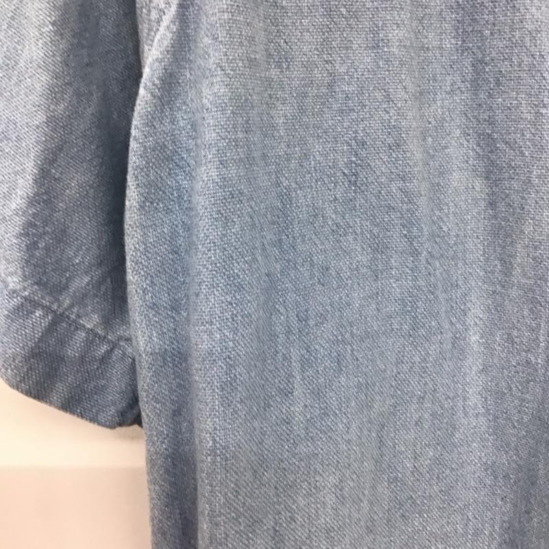 ラルフローレン RALPHLAUREN シャツ、ブラウス 半袖 半袖デニムシャツ ボタンダウンシャツ L ロゴ、文字 インディゴ / インディゴ /  メンズ USED 古着 中古 10133966