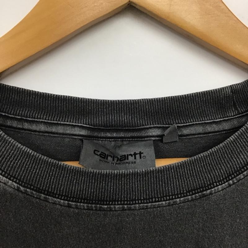 カーハート Carhartt シャツ、ブラウス 半袖 XL ロゴ、文字 チャコールグレー / チャコールグレー /  メンズ USED 古着 中古 10143244