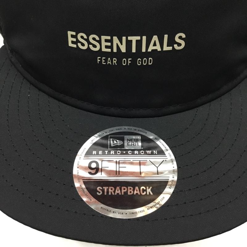 エフオージーエッセンシャルズ FOG ESSENTIALS 帽子 キャップ NEW ERA 9FIFTY ロゴ、文字 黒 / ブラック /  メンズ USED 古着 中古 10109180