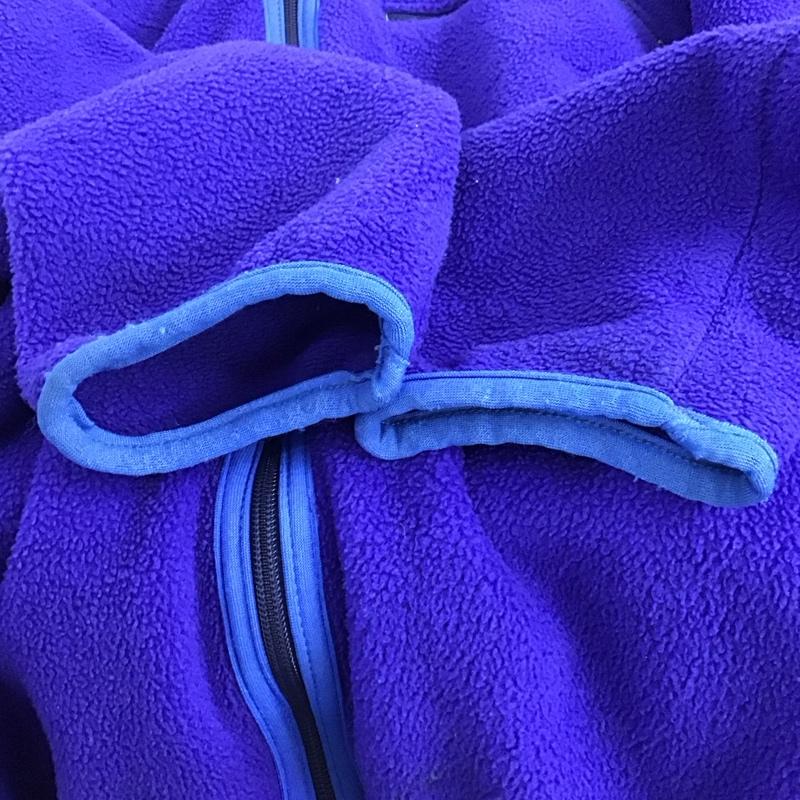 パタゴニア patagonia ジャケット、上着 ジャンパー、ブルゾン ジップアップフリースジャケット アウター 長袖ジャケット M ロゴ、文字 青 / ブルー /  メンズ USED 古着 中古 10143179