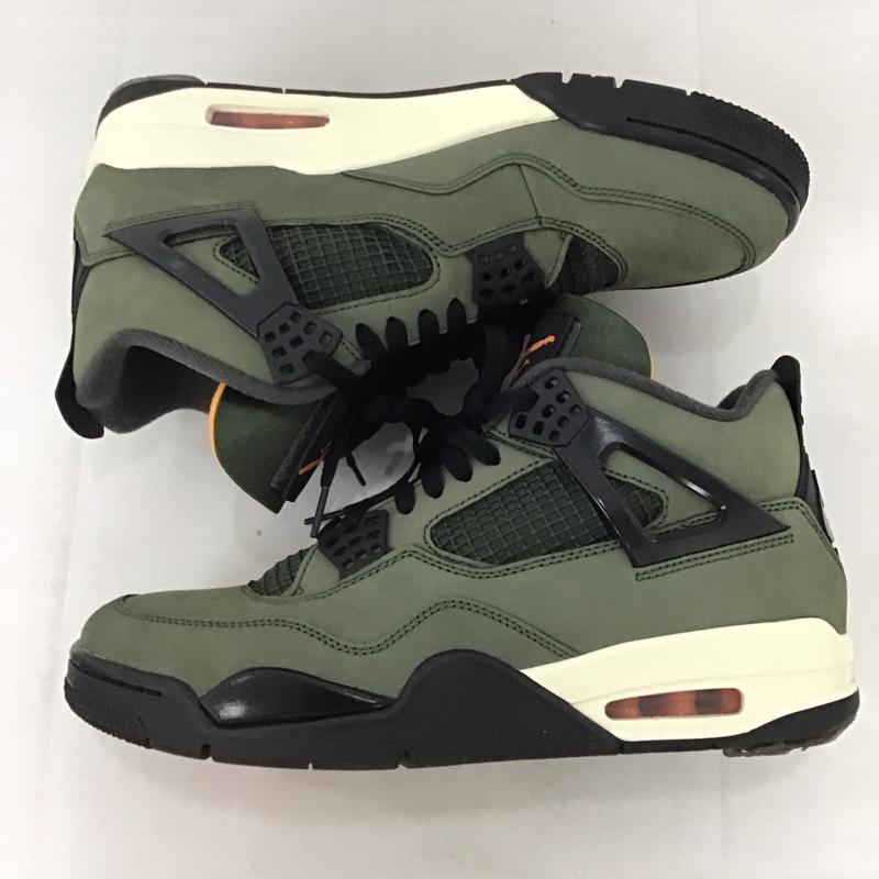ナイキ NIKE スニーカー スニーカー IB1519-200 UNDEFEATED AIR JORDAN 4 RETRO OG SP 28cm 箱有 28.0cm ロゴ、文字 黒 / ブラック / X カーキ / カーキ /  メンズ USED 古着 中古 10141045