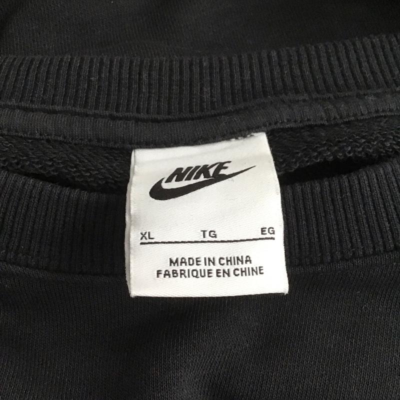ナイキ NIKE トレーナー 長袖 FB8265-010 W DIM FT CROP CREW スウェット XL ワンポイント 黒 / ブラック /  レディース USED 古着 中古 10139121