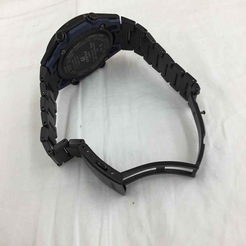 カシオ CASIO 腕時計 アナログ（クォーツ式） ECB-2300 ロゴ、文字 黒 / ブラック /  メンズ USED 古着 中古 10149990