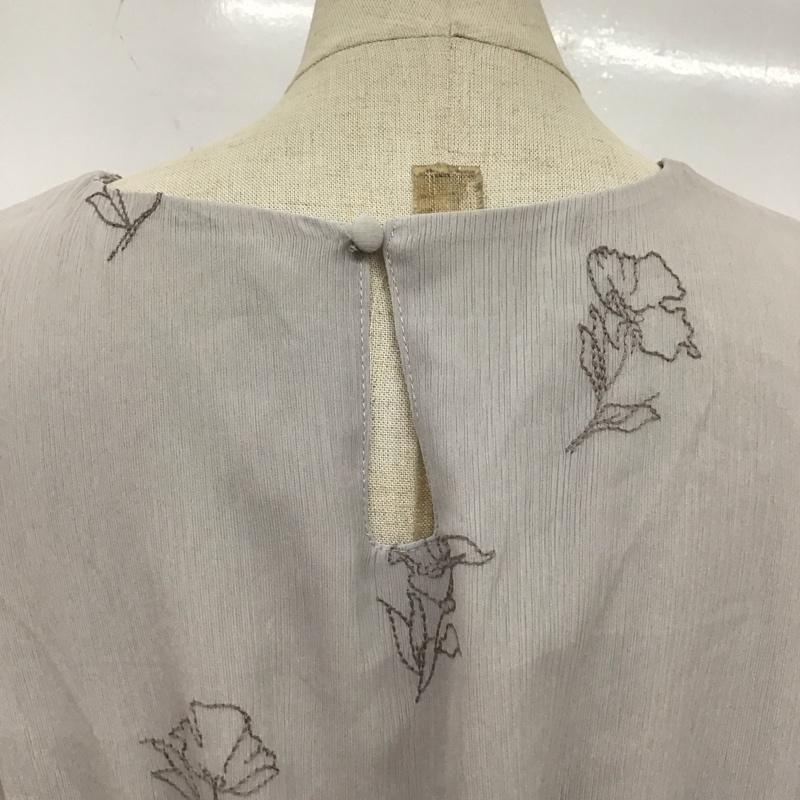 マジェスティックレゴン MAJESTIC LEGON ワンピース ロングスカート 1017069701 エンブロイダリーレディワンピース M 刺繍 灰 / グレー /  レディース USED 古着 中古 10108657