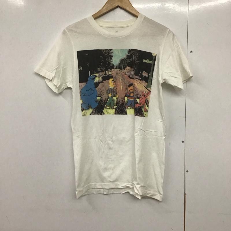 古着 USED Tシャツ 半袖 半袖カットソー プリントTシャツ クルーネックカットソー セサミストリート S プリント 白 / ホワイト /  メンズ USED 古着 中古 10140961