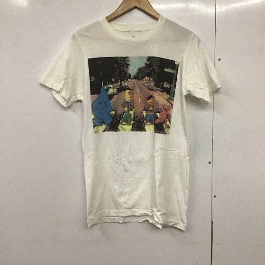 古着 USED Tシャツ 半袖 半袖カットソー プリントTシャツ クルーネックカットソー セサミストリート S プリント 白 / ホワイト /  メンズ USED 古着 中古 10140961