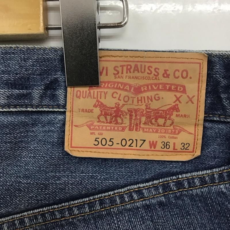 リーバイストラウスアンドコー Levi Strauss & co. パンツ デニム、ジーンズ デニムパンツ ストレートパンツ ワイドパンツ カジュアルパンツ 36 無地 インディゴ / インディゴ /  メンズ USED 古着 中古 10108637