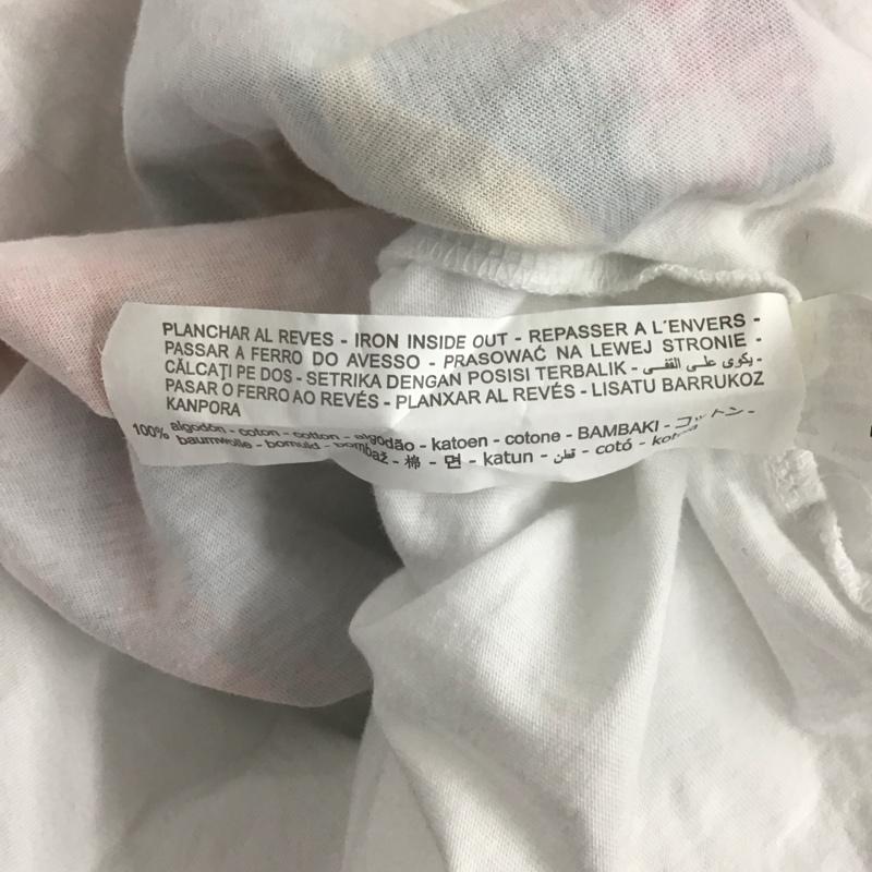 ザラ ZARA Tシャツ 半袖 M プリント 白 / ホワイト /  レディース USED 古着 中古 10139578