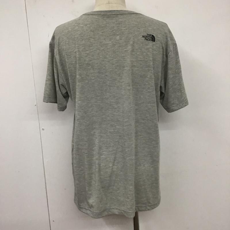 ザノースフェイス THE NORTH FACE Tシャツ 半袖 nt31622 トレッキング半袖Tシャツ 半袖カットソー プリントTシャツ XL ロゴ、文字 灰 / グレー /  メンズ USED 古着 中古 10127424