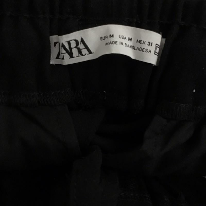 ザラ ZARA パンツ ワークパンツ、ペインターパンツ ワイドパンツ カジュアルパンツ ワークパンツ M 無地 黒 / ブラック /  メンズ USED 古着 中古 10141969