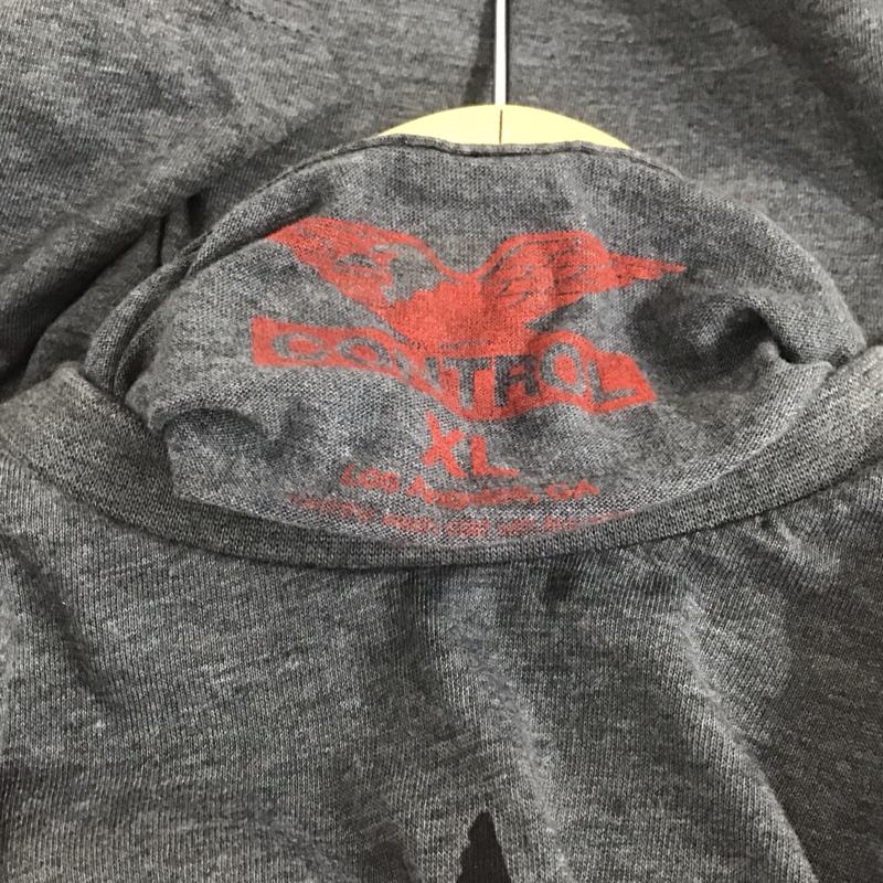 古着 USED Tシャツ 半袖 半袖カットソー プリントTシャツ クルーネックカットソー XL プリント 灰 / グレー /  メンズ USED 古着 中古 10129814