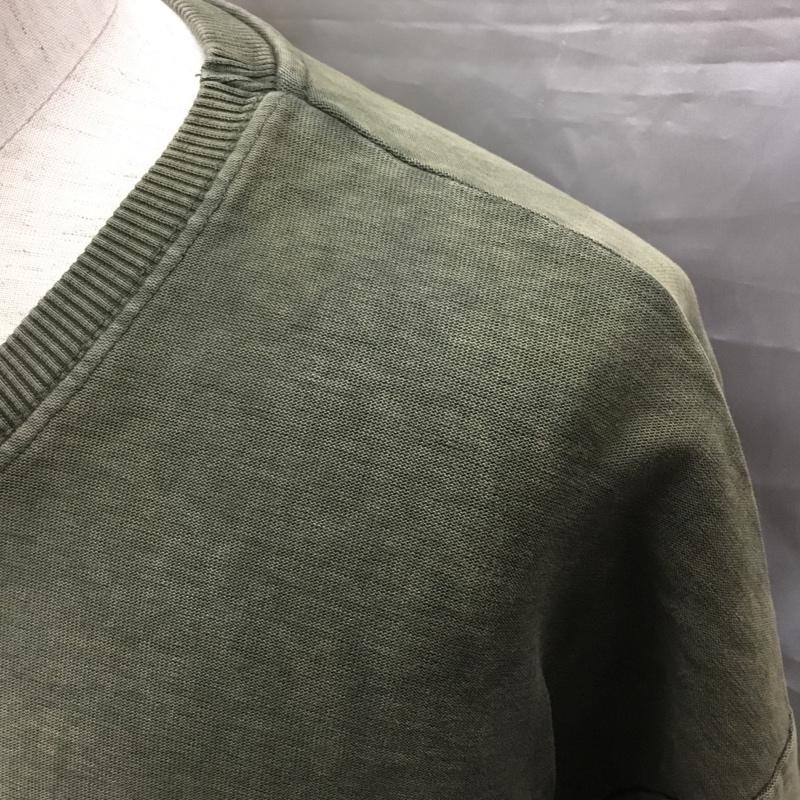 ザラ ZARA Tシャツ 半袖 1165 300 505 クルーネック HEAVY COTTON XL 無地 カーキ / カーキ / X アイボリー / アイボリー /  メンズ USED 古着 中古 10117179