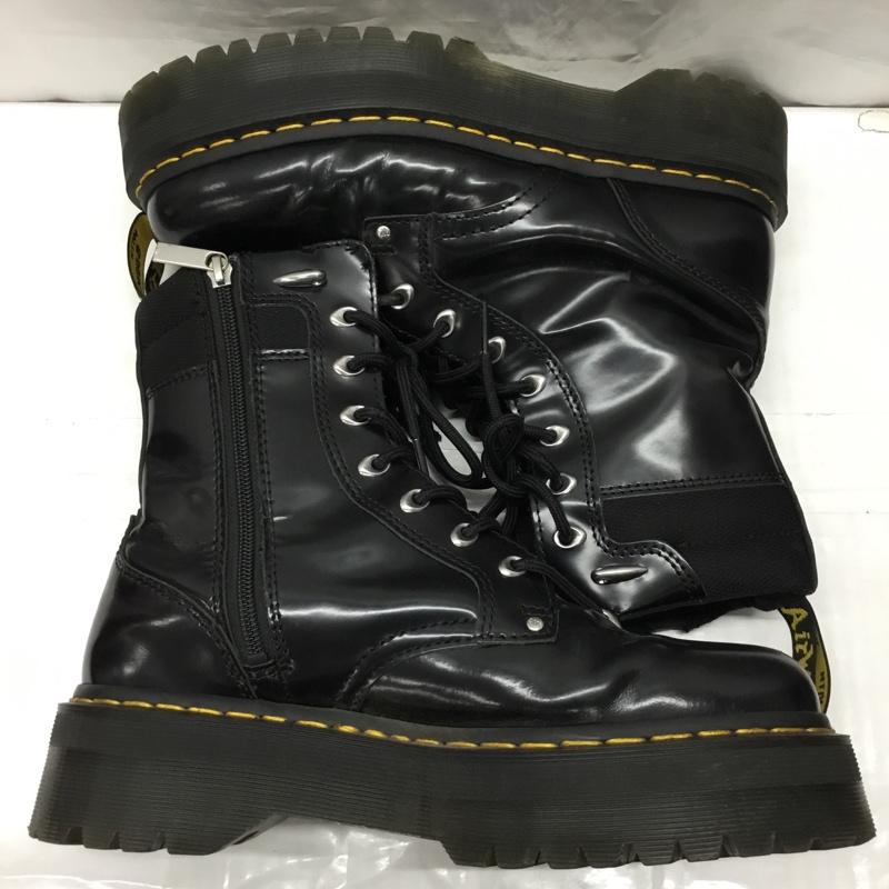 ドクターマーチン Dr.Martens ブーツ ショートブーツ AW006 サイドファスナー レースアップ UK8 US：9 無地 黒 / ブラック /  メンズ USED 古着 中古 10117005