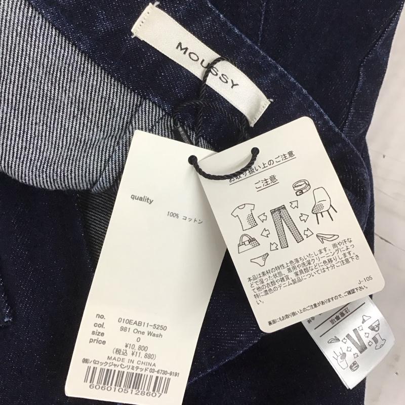 マウジー MOUSSY スカート ロングスカート 010EAB11-5250 ASYMMETRY WRAP SKIRT アシンメトリー デニム ラップスカート 0 無地 インディゴ / インディゴ /  レディース USED 古着 中古 10108228