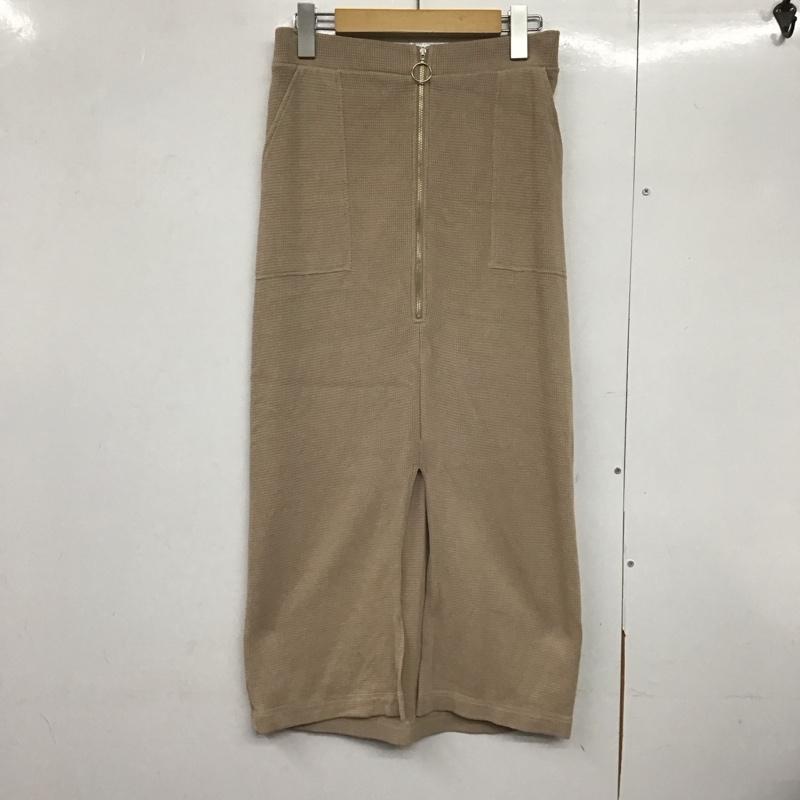 ページボーイ PAGEBOY スカート ひざ丈スカート FREE 無地 ベージュ / ベージュ /  レディース USED 古着 中古 10142775