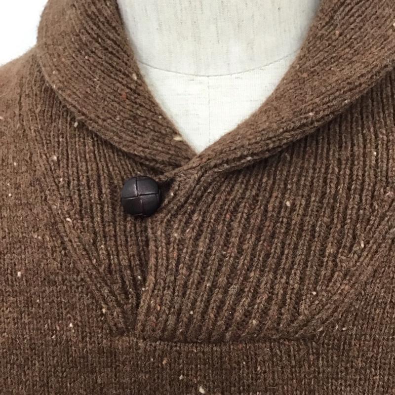 エルエルビーン L.L.Bean ニット、セーター 長袖 S 無地 茶 / ブラウン /  メンズ USED 古着 中古 10111707