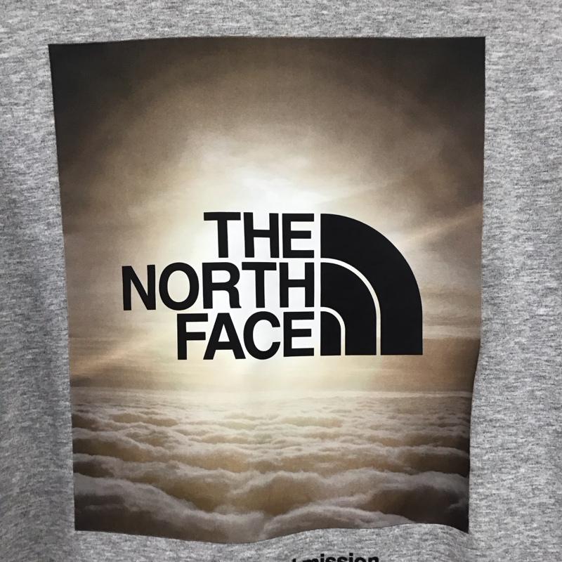 ザノースフェイス THE NORTH FACE Tシャツ 半袖 nt32459 ナチュラルフェノメノン 半袖カットソー プリントTシャツ M ロゴ、文字 灰 / グレー /  メンズ USED 古着 中古 10128700