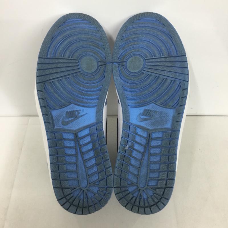 ナイキ NIKE スニーカー スニーカー 555088 134 AIR JORDAN 1 RETRO HIGH OG 28cm 箱有 28.0cm ロゴ、文字 白 / ホワイト / X 黒 / ブラック / X 水色 / ライトブルー /  メンズ USED 古着 中古 10145596