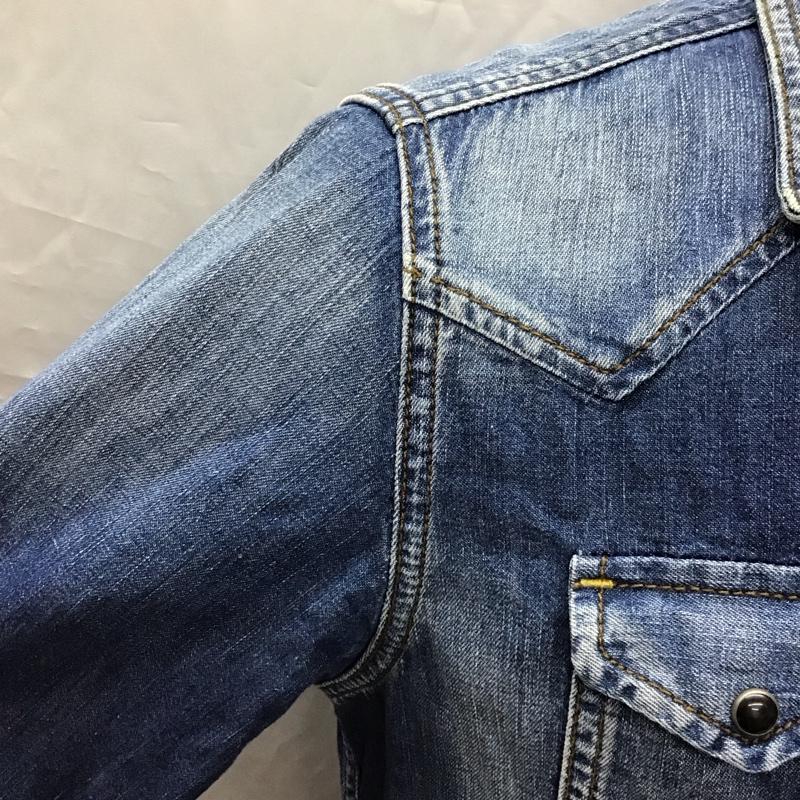 ディーゼル DIESEL シャツ、ブラウス 長袖 長袖シャツ デニムシャツ カジュアルシャツ カラーシャツ S 無地 インディゴ / インディゴ /  メンズ USED 古着 中古 10116193