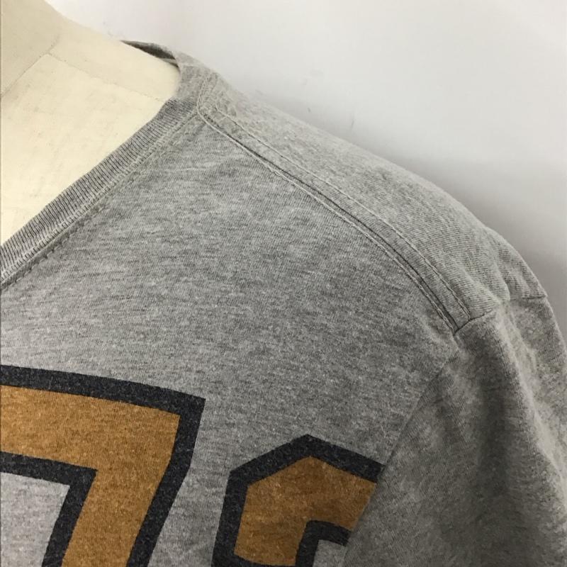 トミーヒルフィガー TOMMY HILFIGER Tシャツ 半袖 クルーネック L 総柄 灰 / グレー /  メンズ USED 古着 中古 10123301