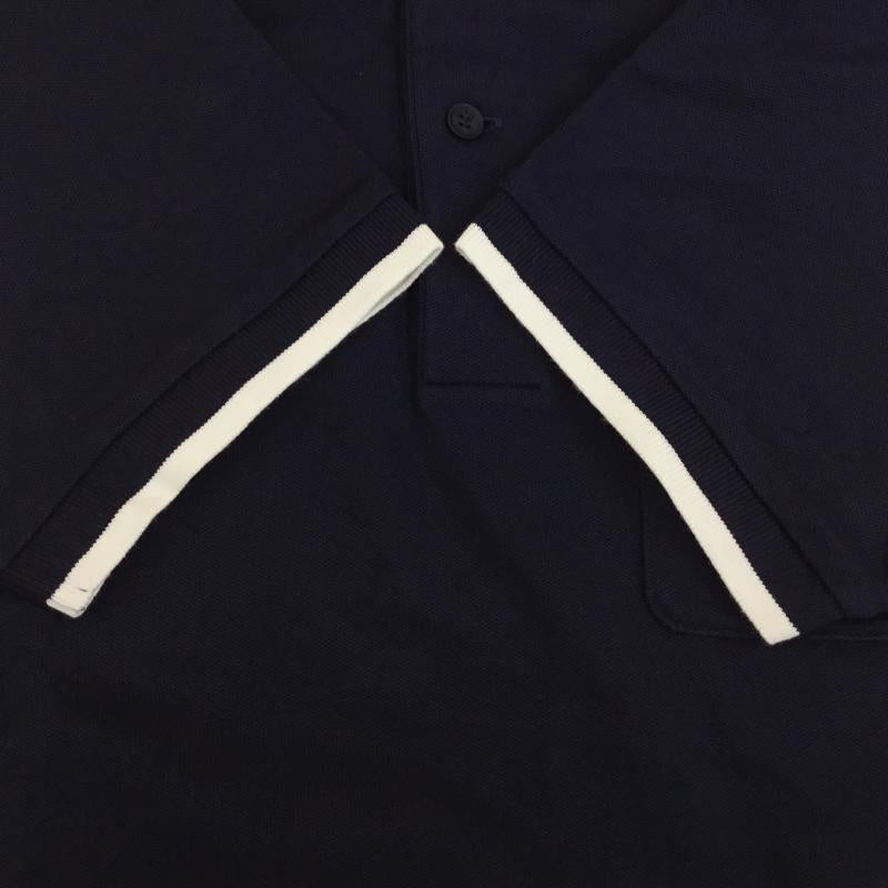 ラコステ LACOSTE ポロシャツ 半袖 S ロゴ、文字 紺 / ネイビー /  メンズ USED 古着 中古 10144397