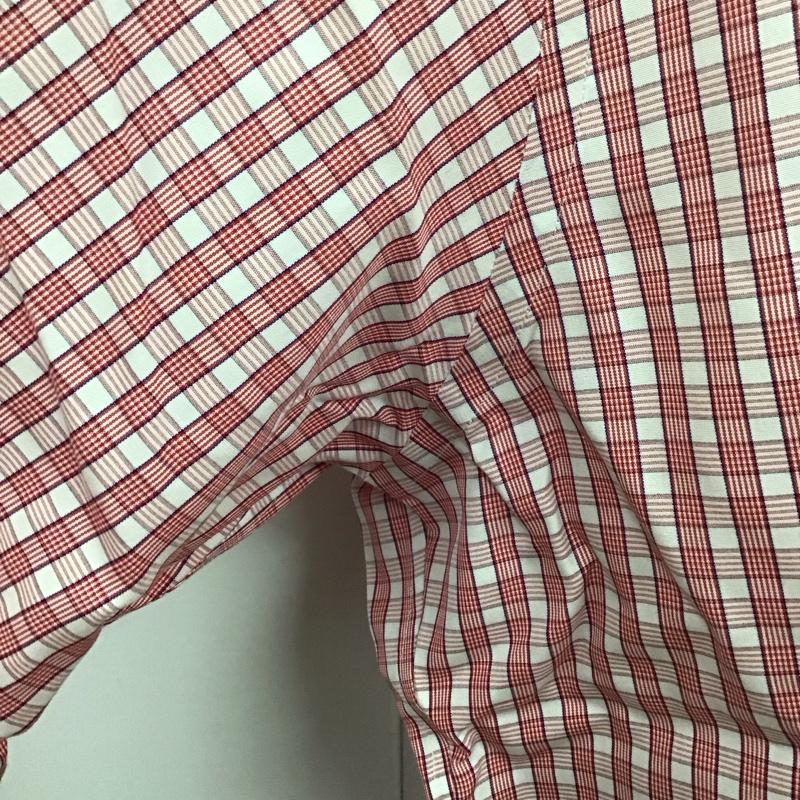 ブルックスブラザーズ BROOKS BROTHERS シャツ、ブラウス 長袖 ボタンダウン チェック 白 / ホワイト / X 赤 / レッド / X 紺 / ネイビー /  メンズ USED 古着 中古 10111183