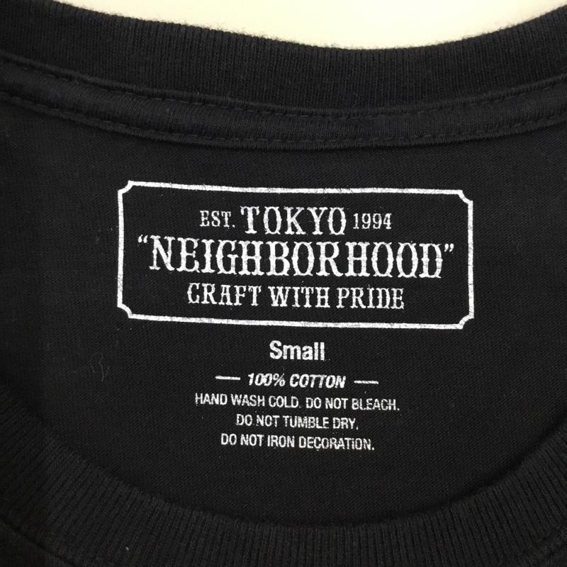 ネイバーフッド NEIGHBORHOOD Tシャツ 半袖 半袖カットソー プリントTシャツ クルーネックカットソー S ロゴ、文字 黒 / ブラック /  メンズ USED 古着 中古 10114604