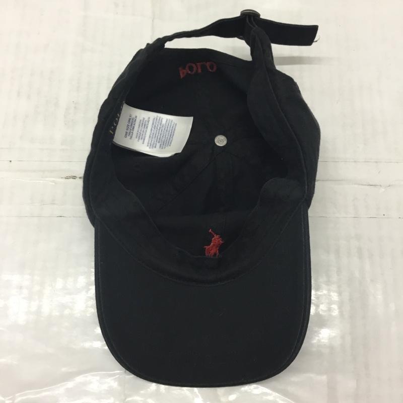 ポロラルフローレン POLO RALPH LAUREN 帽子 キャップ コットン ワンポイント 黒 / ブラック /  メンズ USED 古着 中古 10120568