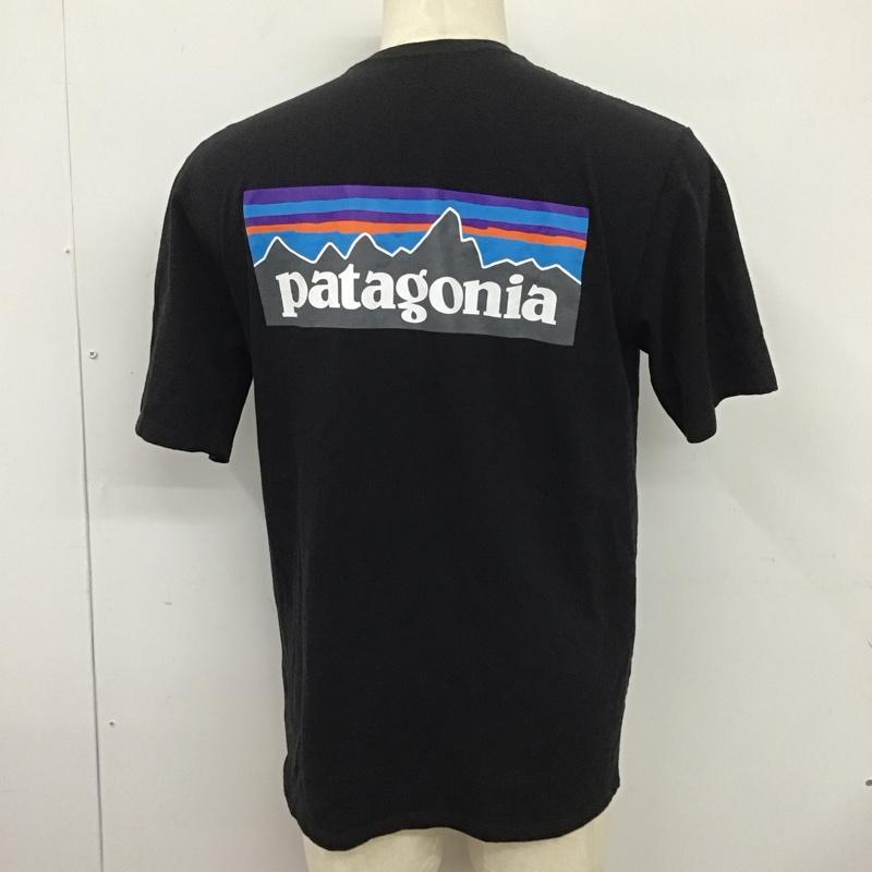 パタゴニア patagonia Tシャツ 半袖 半袖カットソー プリントTシャツ クルーネックカットソー S ロゴ、文字 黒 / ブラック /  メンズ USED 古着 中古 10127639