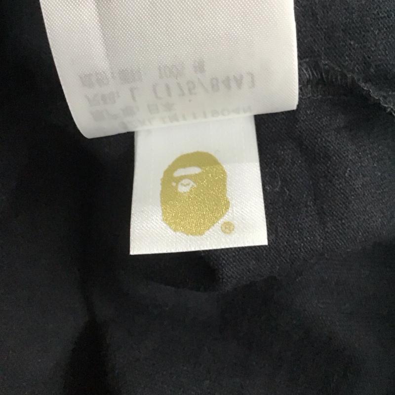 アベイシングエイプ A BATHING APE カットソー 長袖 長袖カットソー プリントカットソー クルーネック L プリント 黒 / ブラック /  メンズ USED 古着 中古 10142388