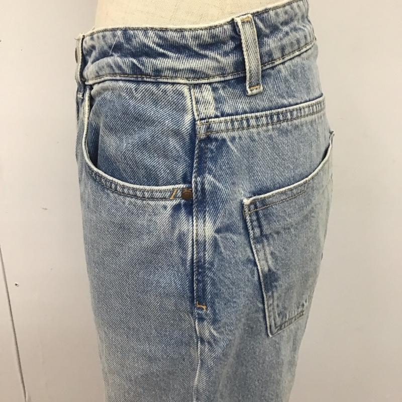 ザラ ZARA パンツ デニム、ジーンズ 6164 169 427 ハイウエスト 無地 水色 / ライトブルー /  レディース USED 古着 中古 10108163