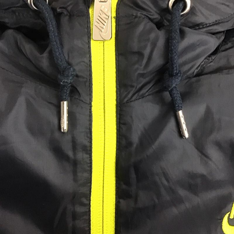 ナイキ NIKE ジャケット、上着 ジャケット、ブレザー 354693-474 フード付き スポーツウェア S ロゴ、文字 黒 / ブラック / X 青 / ブルー /  メンズ USED 古着 中古 10142153