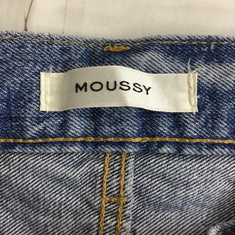 マウジー MOUSSY パンツ デニム、ジーンズ 010ASH11-0600 PATCHWORKSTRAIGHT デニムパンツ スリムパンツ 無地 インディゴ / インディゴ /  レディース USED 古着 中古 10110103