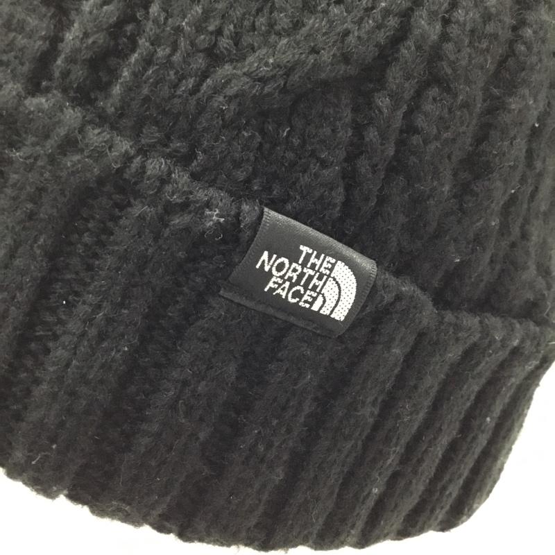 ザノースフェイス THE NORTH FACE 帽子 ニット帽 NN42334 ケーブルビーニー FREE ロゴ、文字 黒 / ブラック /  メンズ USED 古着 中古 10121830