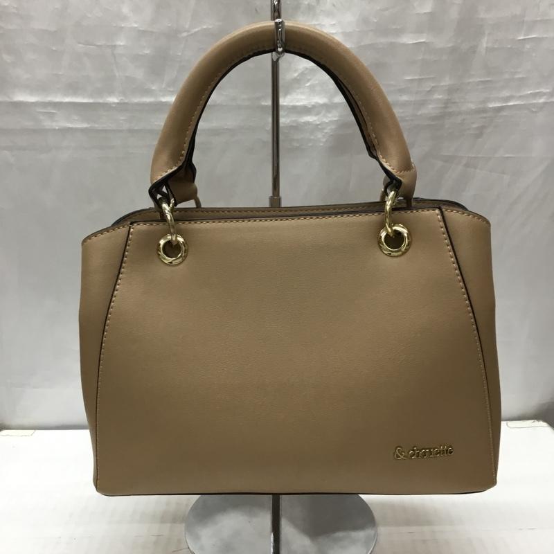 アンドシュエット & chouette ハンドバッグ ハンドバッグ 2WAY ショルダー ロゴ、文字 ベージュ / ベージュ / X 金 / ゴールド /  レディース USED 古着 中古 10117616