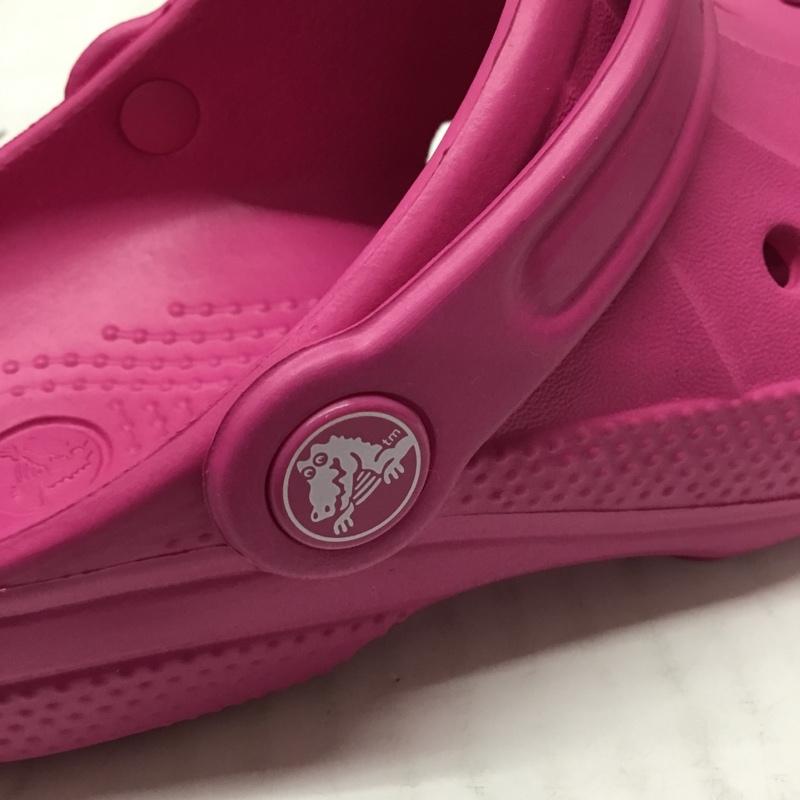 クロックス crocs シューズ シューズ 15908-670 ralen clog K 19.5cm キッズ 19.5cm ロゴ、文字 桃 / ピンク /  ガールズ USED 古着 中古 10110664