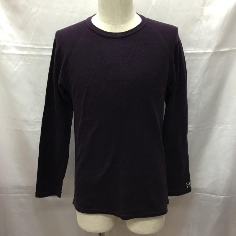 ハリウッドランチマーケット HOLLYWOOD RANCH MARKET カットソー 長袖 L 無地 紫 / パープル /  メンズ USED 古着 中古 10108865
