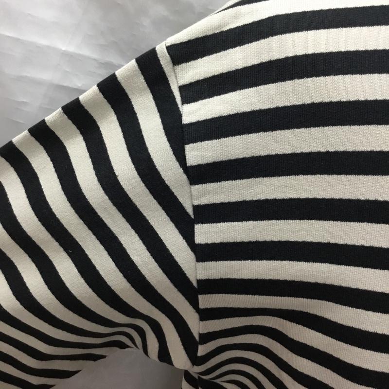 アベイシングエイプ A BATHING APE カットソー 長袖 長袖カットソー クルーネックカットソー ロングスリーブカットソー プリントTシャツ M ボーダー柄 黒 / ブラック / X ベージュ / ベージュ /  メンズ USED 古着 中古 10114788