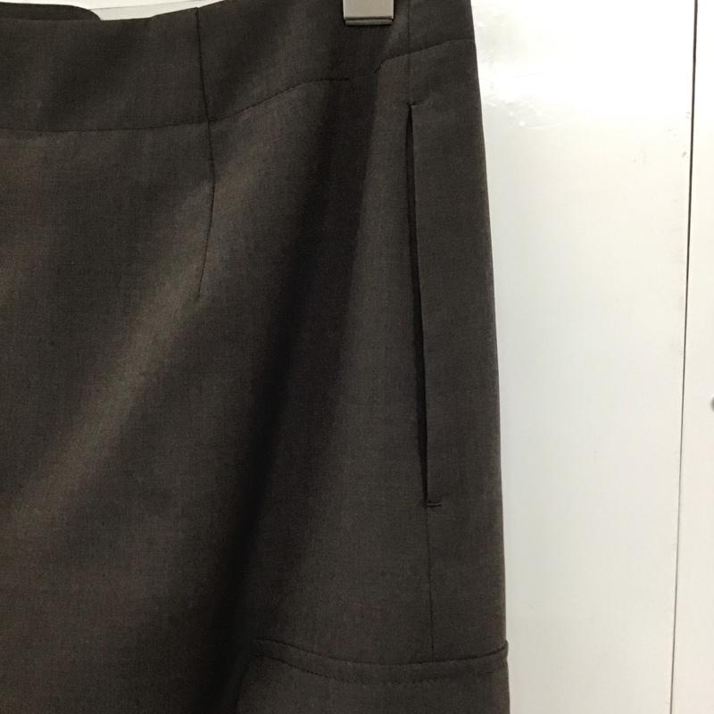スローブイエナ SLOBE IENA スカート ロングスカート ロングスカート タイトスカート ジップアップスリット 38インチ 無地 茶 / ブラウン /  レディース USED 古着 中古 10142722