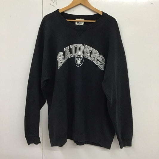 リー Lee トレーナー 長袖 長袖トレーナー スウェット クルーネック プルオーバー 90s raiders XXL ロゴ、文字 紺 / ネイビー /  メンズ USED 古着 中古 10129866