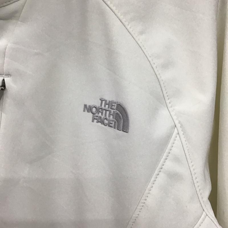 ザノースフェイス THE NORTH FACE ジャケット、上着 ジャケット、ブレザー 裏フリース アウトドアウェア スポーツウェア XL ロゴ、文字 白 / ホワイト /  レディース USED 古着 中古 10146385