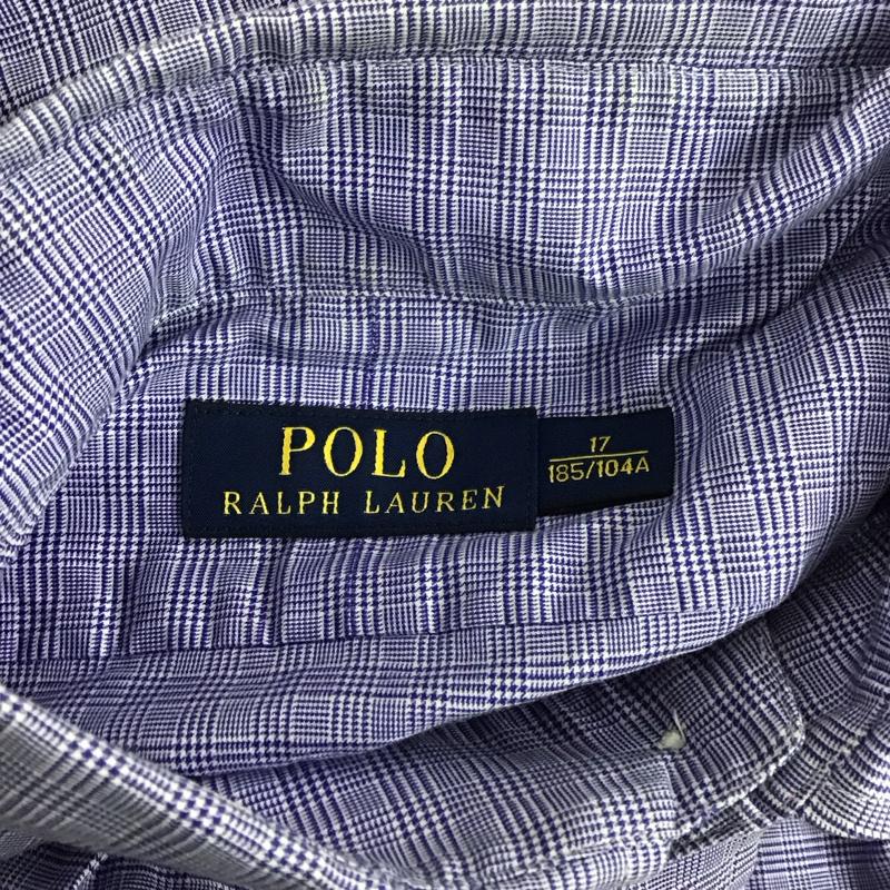 ポロラルフローレン POLO RALPH LAUREN シャツ、ブラウス 長袖 長袖シャツ カラーシャツ 長袖カットソー チェックシャツ チェック 青 / ブルー /  メンズ USED 古着 中古 10124541