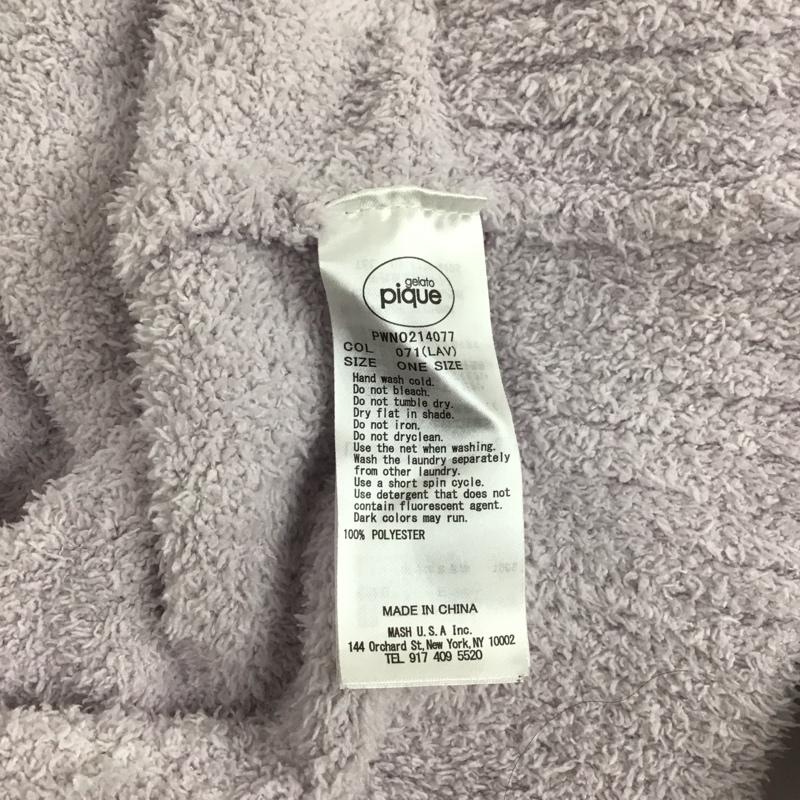 ジェラートピケ gelato pique ワンピース ロングスカート PWN0214077 スタージャガードドレス ONE SIZE ロゴ、文字 紫 / パープル /  レディース USED 古着 中古 10147918