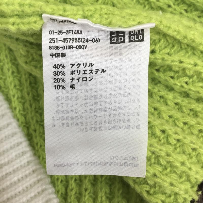 ユニクロ UNIQLO ベスト ベスト MARNI 4L  白 / ホワイト / X 緑 / グリーン /  レディース USED 古着 中古 10139896