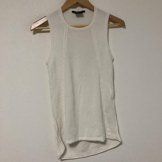 アルマーニエクスチェンジ A/X ARMANIEXCHANGE ベスト ベスト ニットベスト XS 無地 白 / ホワイト /  レディース USED 古着 中古 10010576