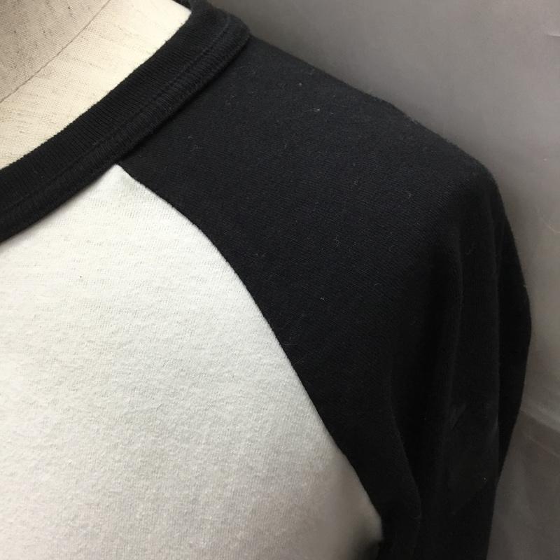 オフホワイト Off-White カットソー 長袖 omab008f17185030 長袖Tシャツ ラグラン S ロゴ、文字 白 / ホワイト / X 黒 / ブラック /  メンズ USED 古着 中古 10114814